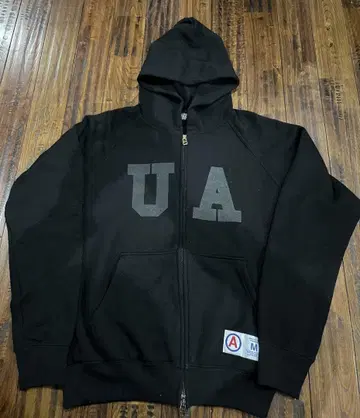 AFFA 블랙 울 후드티 M