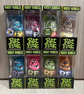 Rat Fink Wacky Wobbler 래트핑크 8체 세트