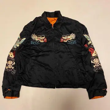 80년대 초기 택 크림 소다 핑크 드래곤 벨벳 스카잔