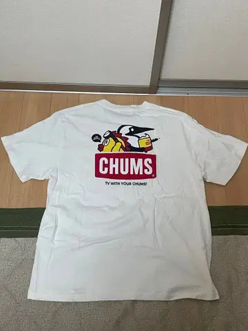 CHUMS 일본 TV 콜라보 소라지로 T셔츠 참스 니테레