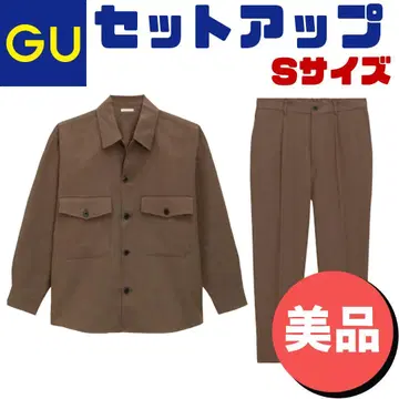 [ 새상품급 S 사이즈 ] GU 2종 세트 CPO 셔츠+팬츠, 셋업