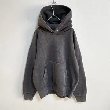 A534 후드티/백 프린트/그레이/S