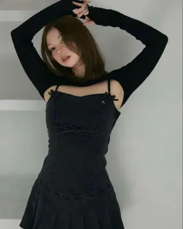 새상품 andmary Bonnie denim mini dress