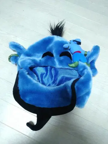 디즈니 팬 캡 알라딘 지니 봉제 인형 포함 모자