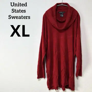 United States Sweaters [ XL ] 카울넥 스웨터 레드