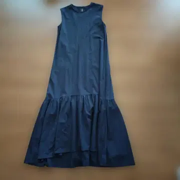 원피스 네이비 보송보송 원단