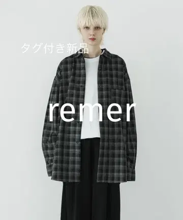 remer looseun-vintage check over shirt