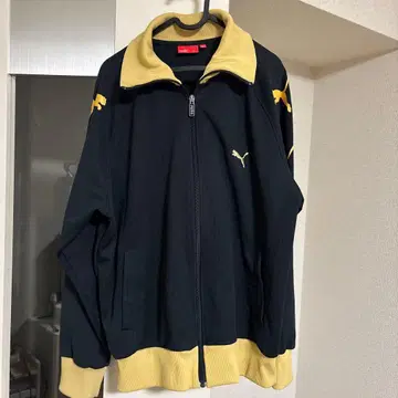 90s 푸마 PUMA 트랙 자켓 L 자수 로고 블랙