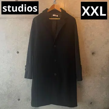 STUDIOS 체스터 코트 스텐카라 코트 코트 멜톤