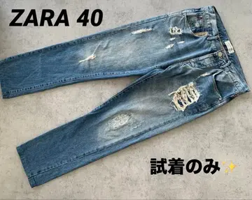 시착만 한 상품 ZARA 자라 남성용 데님 데미지 가공 스터드 데님 40