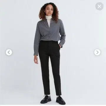 UNIQLO 히트텍 슬림 스트레이트 팬츠 블랙 S