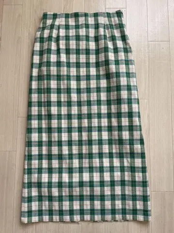 le.coeur blance 체크 스커트