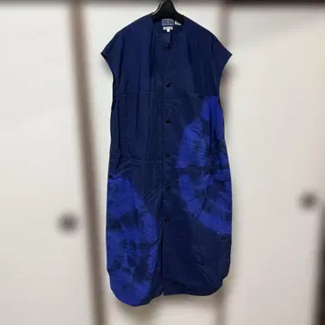 BLUE BLUE INDIGO 네이비 타이다이 패턴 원피스 사이즈 1