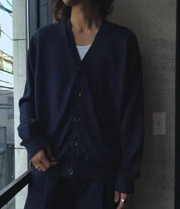 00년대 엘엘빈 코튼 가디건 네이비 구제 의류