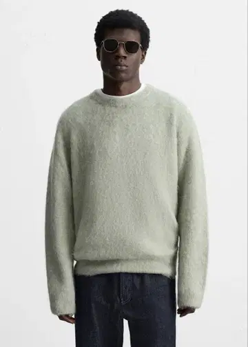 택 포함 새상품 ZARA 크루넥 스웨터 L