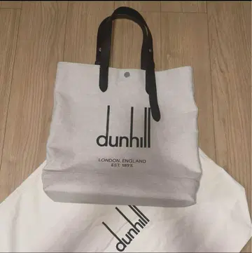 미중고 dunhill 던힐 레거시 캔버스 x 가죽 토트백