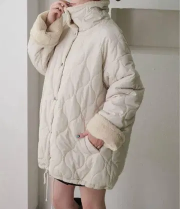 apres jour clair 보아 안감 퀼팅 자켓