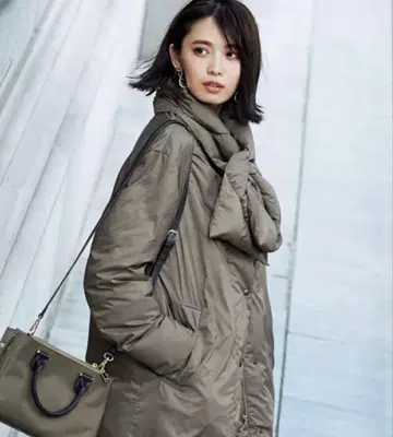 23구 ADS 다운 숏코트 머플러 포함 40