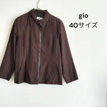 gio 월드 자켓 스웨이드 느낌 지퍼 빈티지 브라운 40