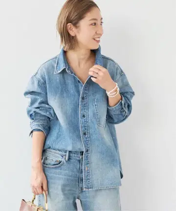 IENA plage les tendre 데님 셔츠