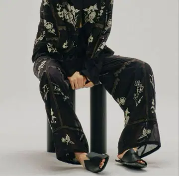 todayful Embroidery Patchwork Trousers36