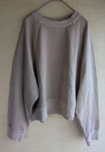새상품! H&M 베이지 코튼 100% 래글런 슬리브 맨투맨