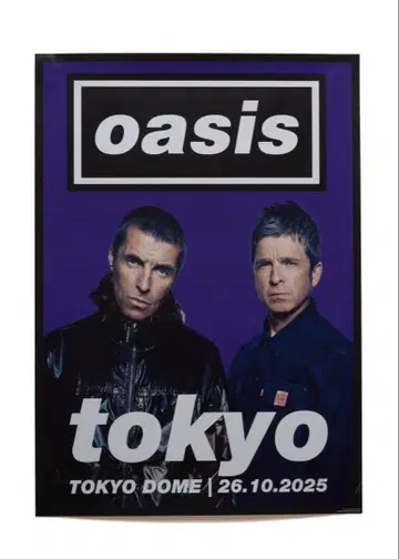 oasis live '25 Tokyo City 포스터