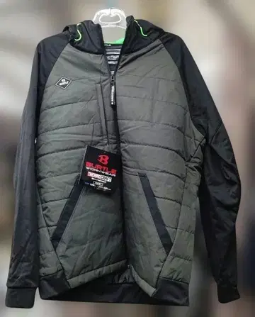 BURTLE 3220 히터 후디 자켓 XL 밀스 그린