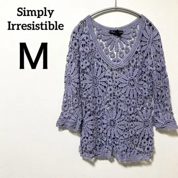 Simply Irresistible [ M ] 고급 레이스 니트 상의