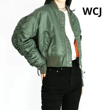 WCJ 개더 슬리브 MA-1 자켓 프리 사이즈
