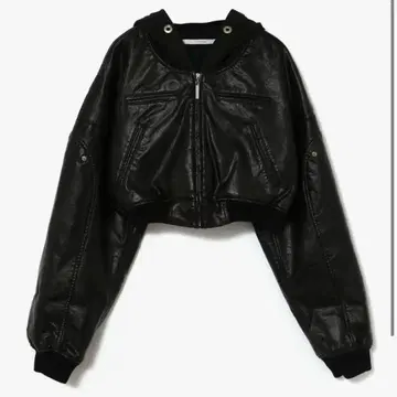 S leather jacket cropped theredthread