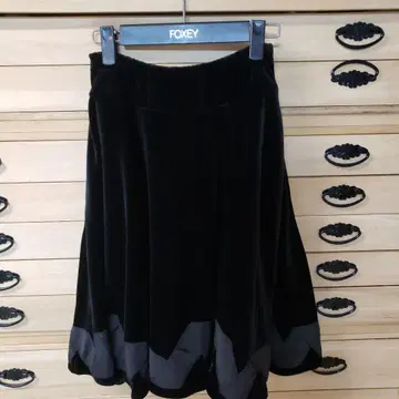 FOXEY 플레어 스커트 블랙 38