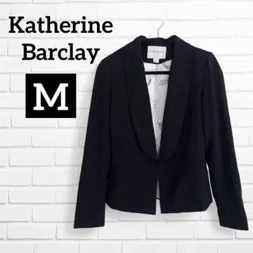 KATHERINE BARCLAY M 블랙 테일러드 자켓