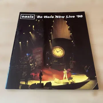 오아시스 팜플렛 1998년 일본 방문 콘서트 라이브 비 히어 나우 일본