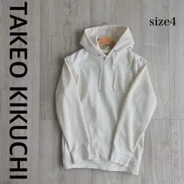 TAKEO KIKUCHI 화이트 후드티 size 4
