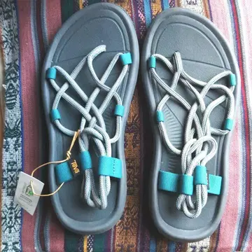 Teva 아웃도어 샌들 그레이/터콰이즈