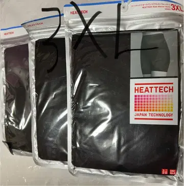 유니클로 히트텍 허리 웜 숏팬츠 블랙 3XL 3개 세트