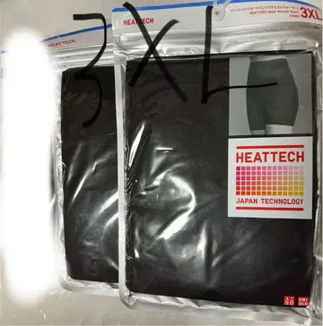 유니클로 히트텍 허리 웜 숏팬츠 블랙 3XL 2개 세트