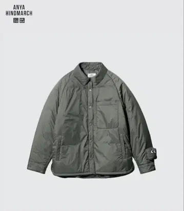 UNIQLO 안야 힌드마치 콜라보 퍼프테크 셔츠 자켓 XS