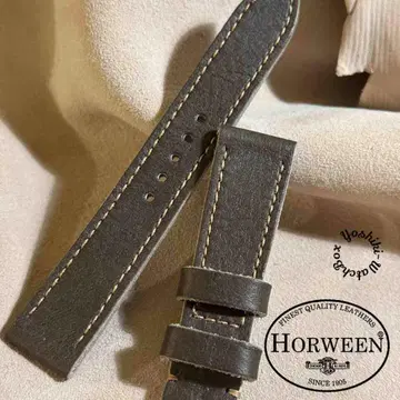 hor-236 HORWEEN 바이슨 그레이 시계 벨트 러그 폭 21mm