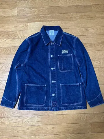 M&M DENIM LOOSE FIT COVERALL JACKET