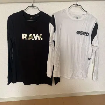 RAW. GSRD 로고 긴팔 티셔츠 S