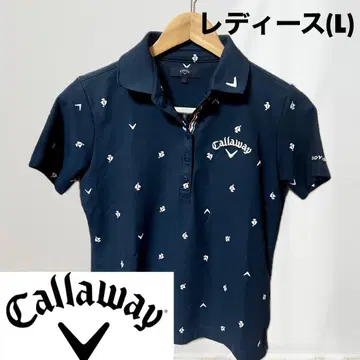 Callaway 여성용 피케 셔츠 L 네이비