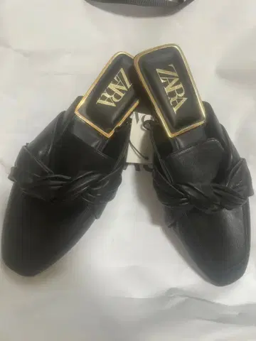 ZARA 블랙 리본 뮬