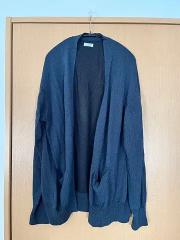 MAATEE&SONS N/B V 가디건 스웨터 네이비