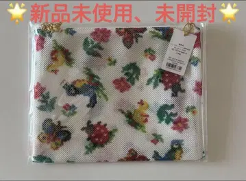 페이러 하이디 D링 메쉬 파우치 화이트