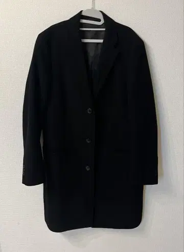 유니클로 남성용 코트 블랙