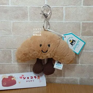 jellycat 제리캣 크루아상 키링 백참