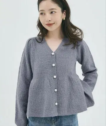 미사용 새상품 coca 코카 라메 니트 가디건