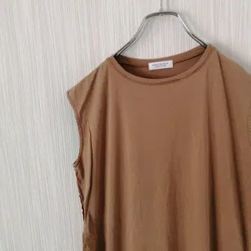 뷰티 앤 유스 유나이티드 애로우즈 슬리브리스 원피스 브라운